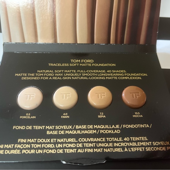 New!Tom Ford Soft Matte Foundation Samples:Hyarulonic Acid &but C & Microspheres - Picture 11 of 15